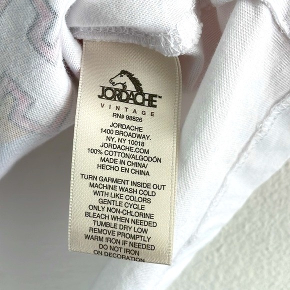 Jordache Vintage No More Bad Days Cropped Tee 80s retro neon dolphin t-shirt | S - Picture 14 of 15